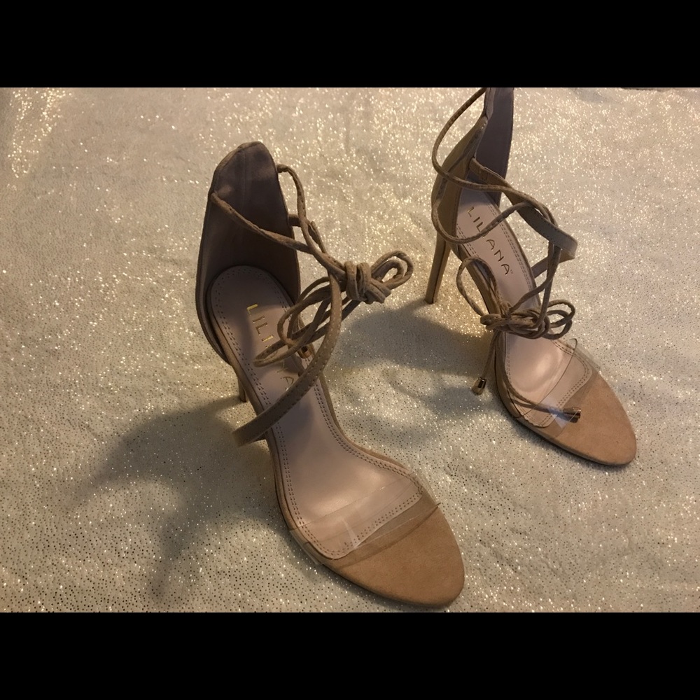 Liliana 8 1/2 Clear Strap Sandals
